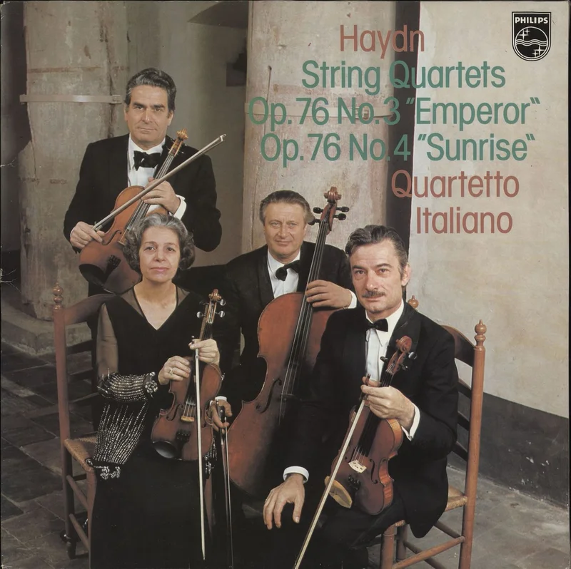 Franz Joseph Haydn String Quartets Op. 76 No. 3 "Emperor" / Op. 76 No. 4 "Sunrise" UK Vinyl LP