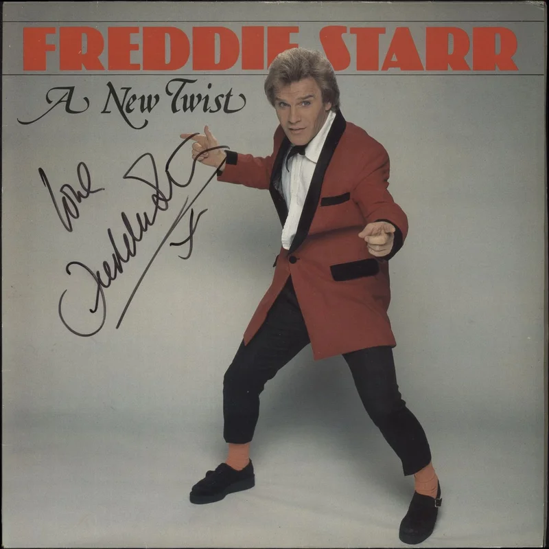 Freddie Starr A New Twist - Autographed UK Vinyl LP