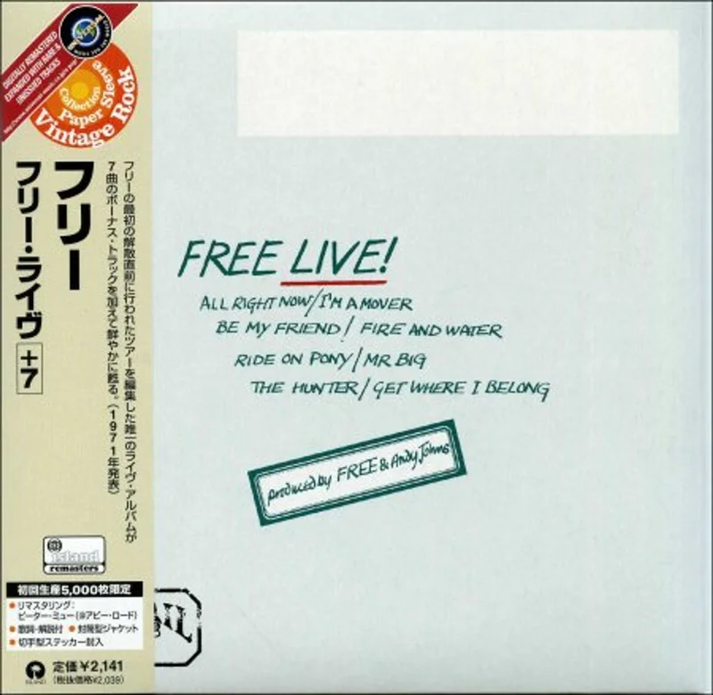 Free Free Live! Japanese CD album