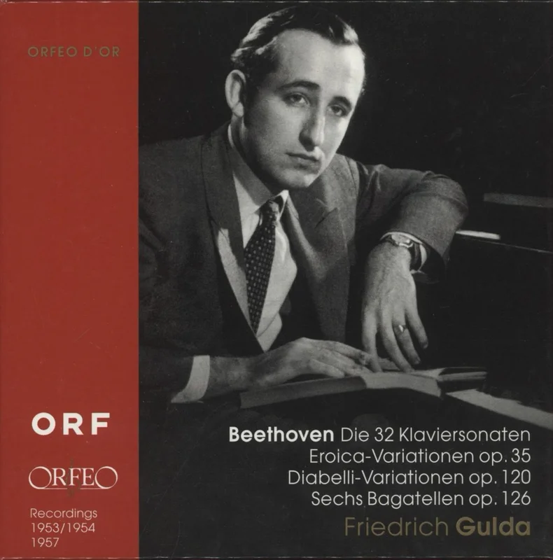 Friedrich Gulda Die 32 Klaviersonaten, Eroica-Variationen Op. 35, Diabelli-Variationen Op. 120, Sechs Bagatellen Op. German Cd album box set