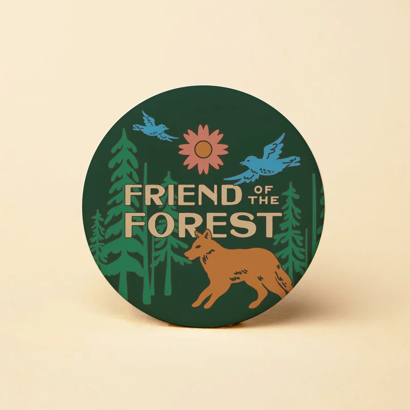 Friend of the Forest Round Magnet