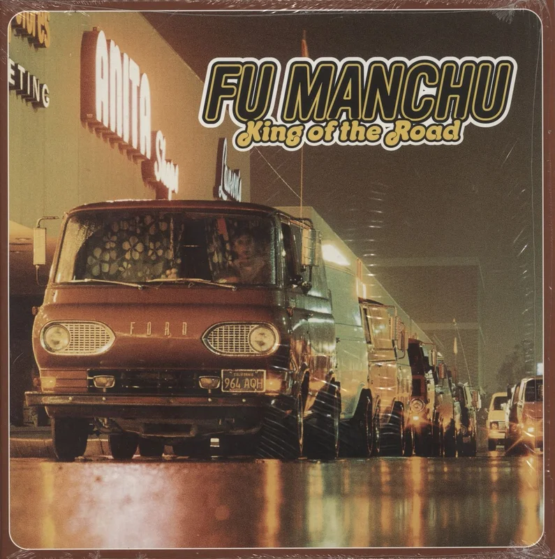 Fu Manchu King of the Road - Yellow With Black Splatter UK 2-LP vinyl set