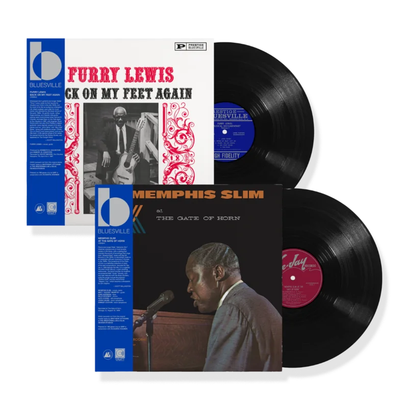 Furry Lewis & Memphis Slim Back on My Feet Again & At The Gate of Horn (Bluesville Series) - (180g LP) Bundle