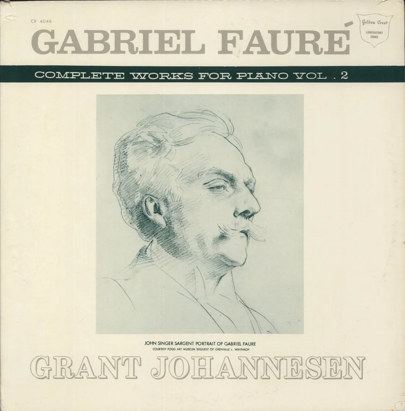 Gabriel Faur Complete Works For Piano. Vol. 2 UK 2-LP vinyl set