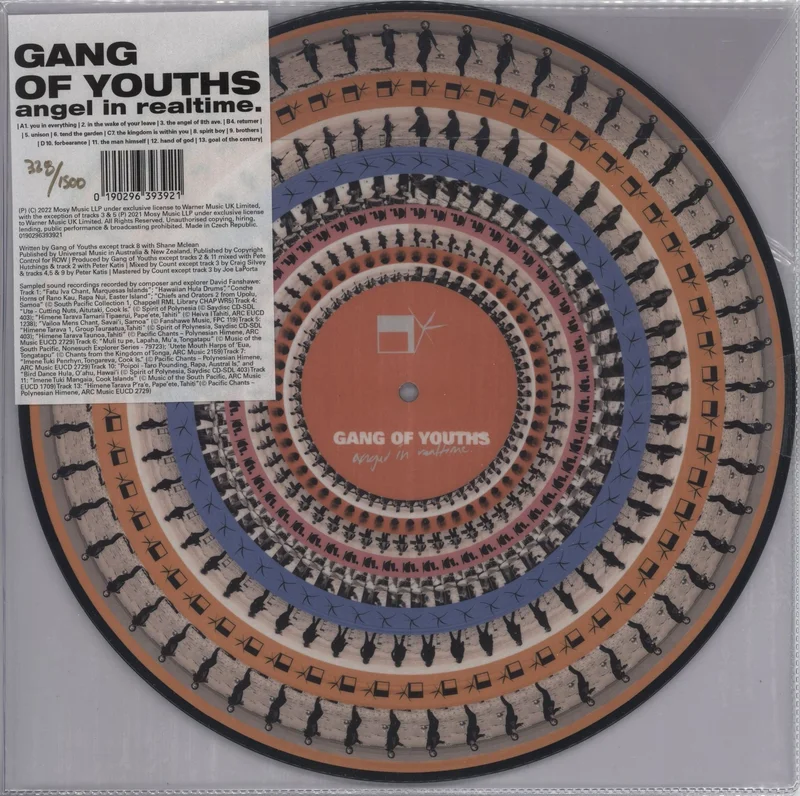 Gang Of Youths Angel In Realtime - Zoetrope Picture Disc - Numbered UK 2-LP vinyl set