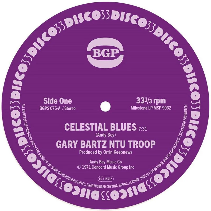 Gary Bartz  / Ntu Troop - Celestial Blues / Gentle Smiles [7" Vinyl]