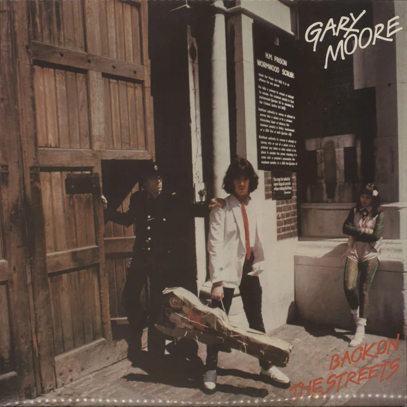 Gary Moore Back On The Streets - 1st + inner - Factory Sample UK Vinyl LP