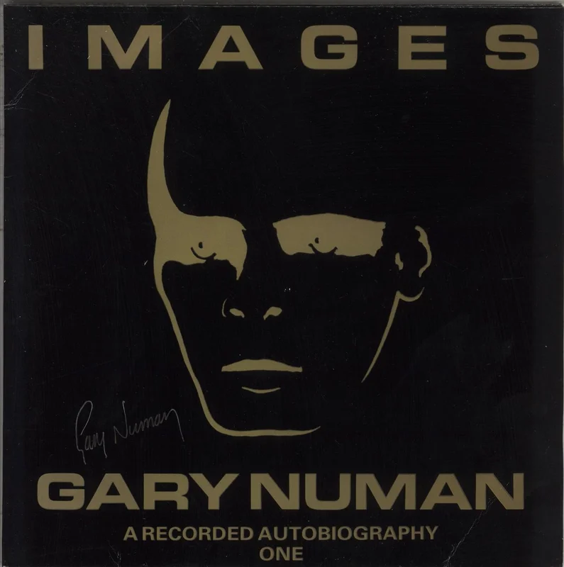 Gary Numan Images One / Two - Autographed UK 2-LP vinyl set