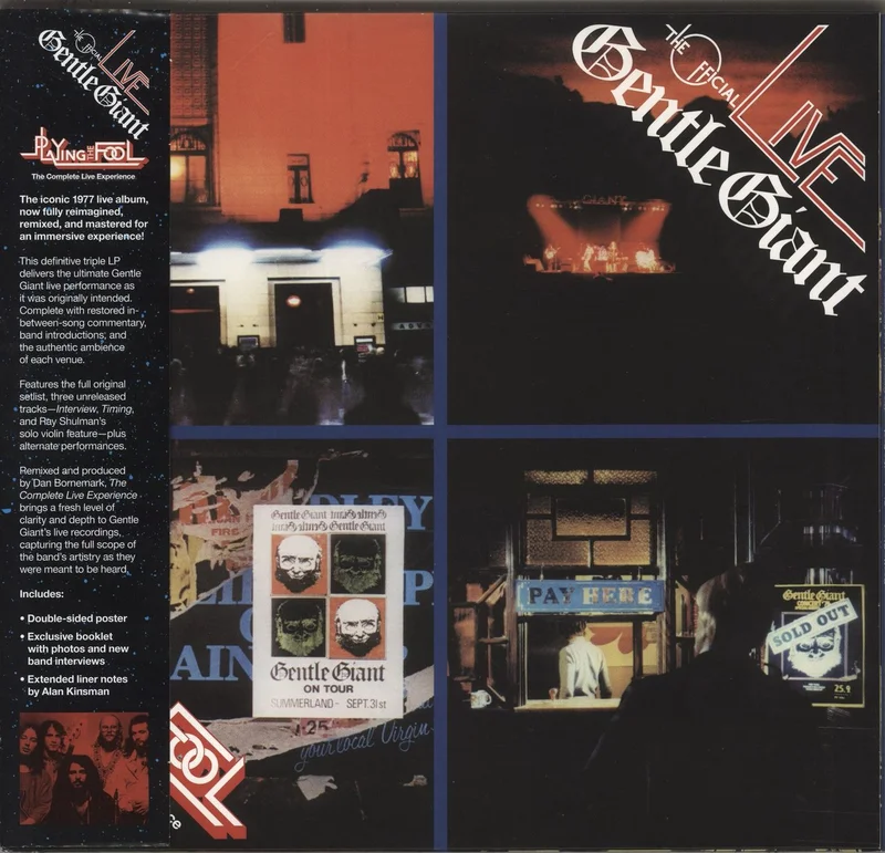 Gentle Giant Playing The Fool - The Complete Live Experience - 2025 Reissue UK 3-LP vinyl set