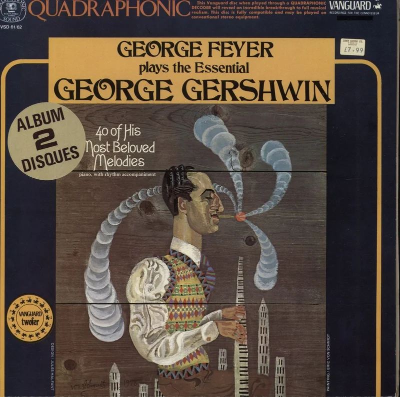 George Feyer Plays The Essential George Gershwin French 2-LP vinyl set