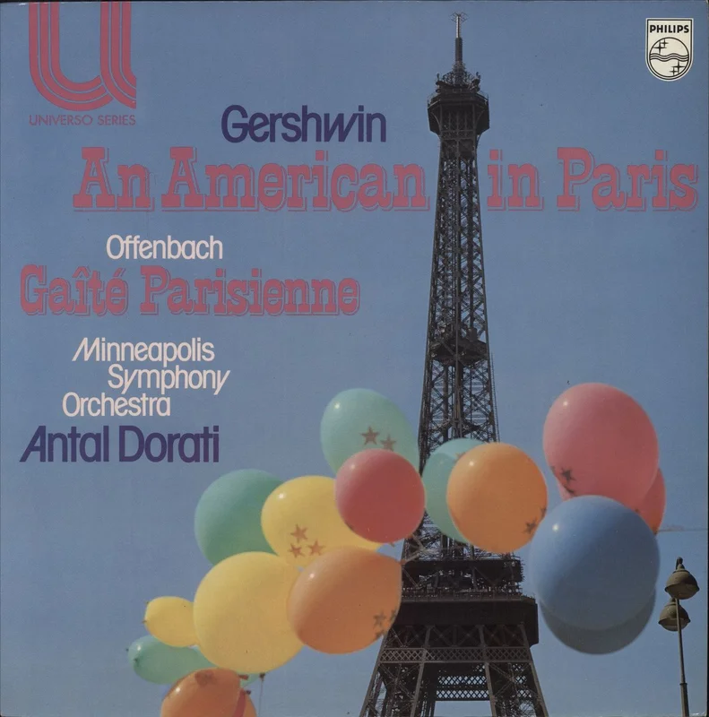 George Gershwin An American In Paris / Gait Parisienne - White Label Test Pressing UK Promo Vinyl LP