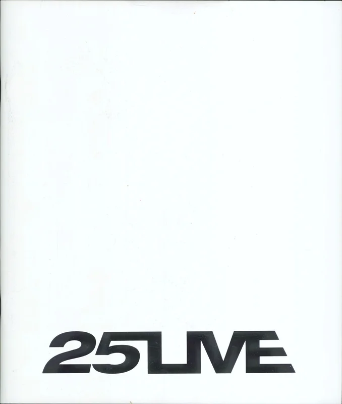 George Michael 25Live Tour Programme - Final Leg UK Tour programme