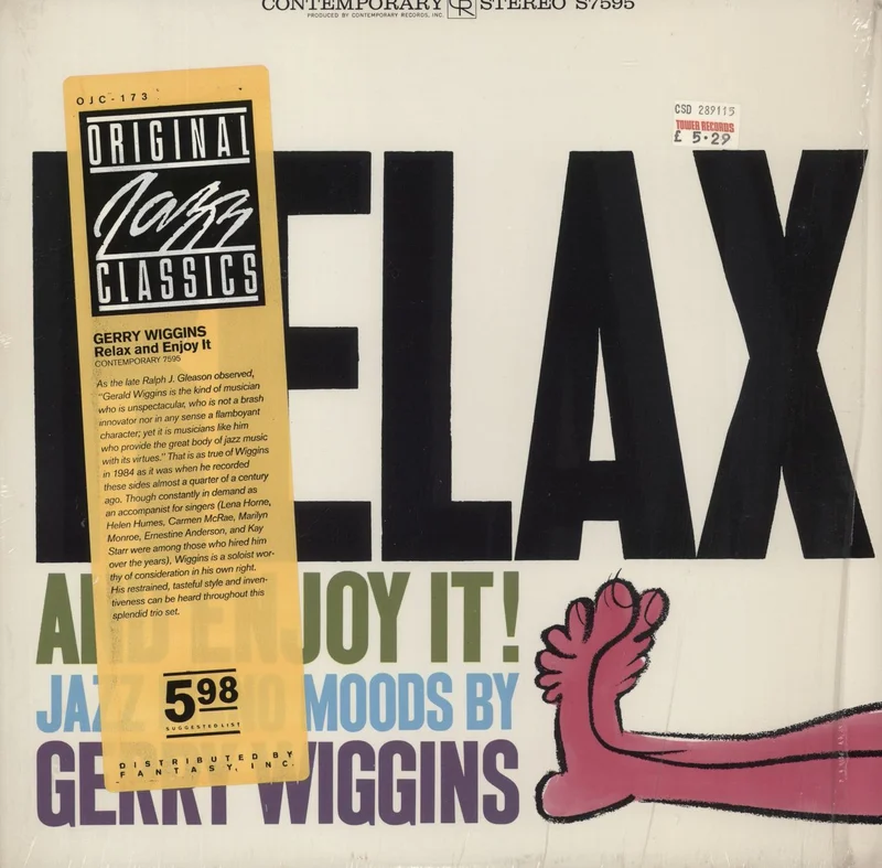 Gerry Wiggins Relax And Enjoy It! US Vinyl LP