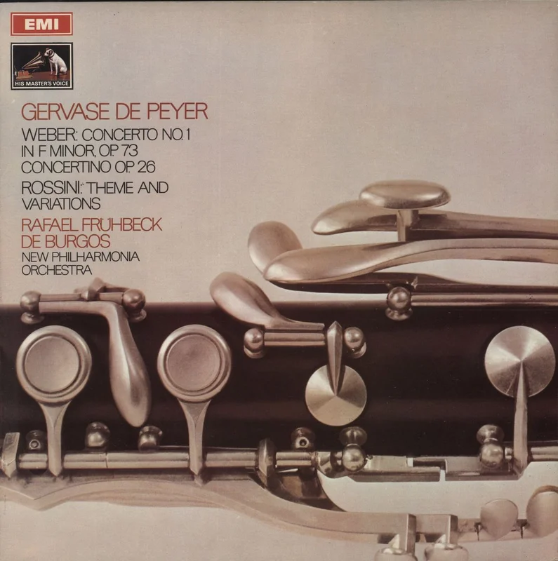 Gervase De Peyer Concerto No 1 In F Minor, Op. 73 / Concertino Op. 26 / Theme And Variations UK Vinyl LP
