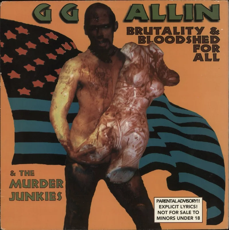 GG Allin & The Murder Junkies Brutality & Bloodshed For All US Vinyl LP