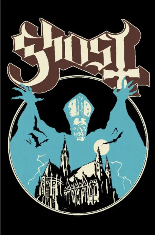 GHOST: official OPUS EPONYMOUS large flag / textile poster