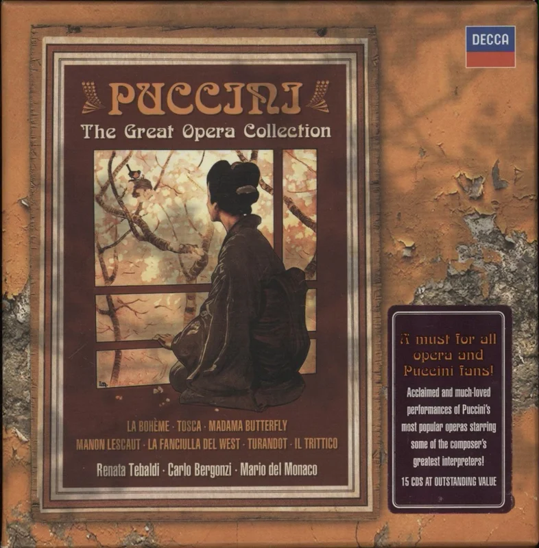 Giacomo Puccini The Great Opera Collection UK Cd album box set