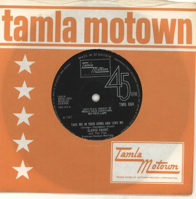 Gladys Knight & The Pips Take Me In Your Arms And Love Me - Solid UK 7" vinyl