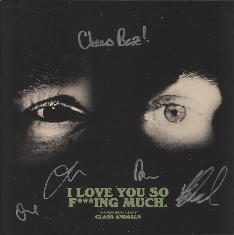 Glass Animals I Love You So F***ing Much - Black & White Splatter Vinyl - Autographed UK Vinyl LP