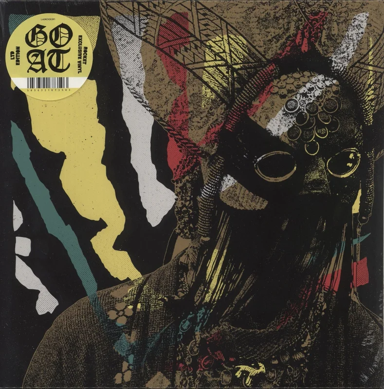 Goat (Swedish) Goat - Green & Yellow Swirl With Black Splatter Vinyl - Sealed UK Vinyl LP