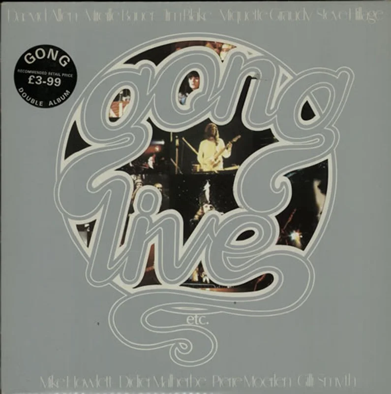 Gong Live Etc - Price Stickered Sleeve UK 2-LP vinyl set
