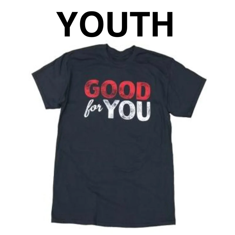 Good For You - Gfy Logo Youth T-Shirt Black/Red