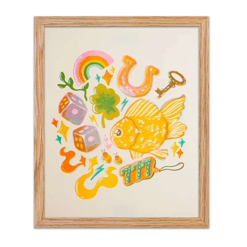 Good Luck Charms Riso Print
