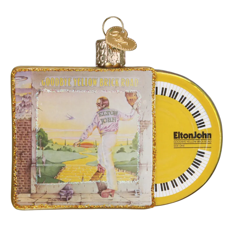 Goodbye Yellow Brick Road Album Cover Ornament