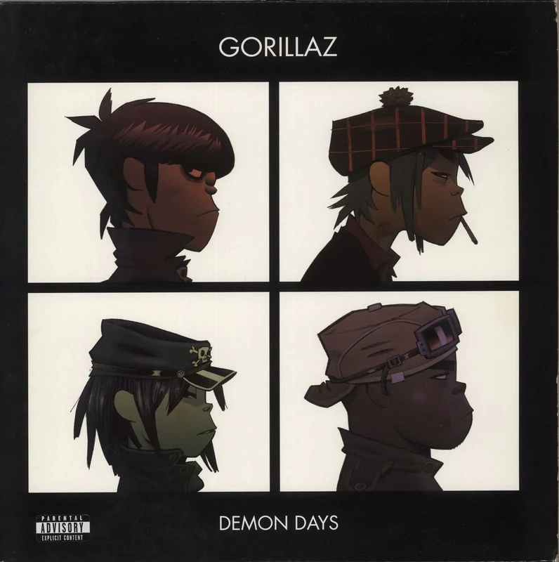 Gorillaz Demon Days - VG UK 2-LP vinyl set