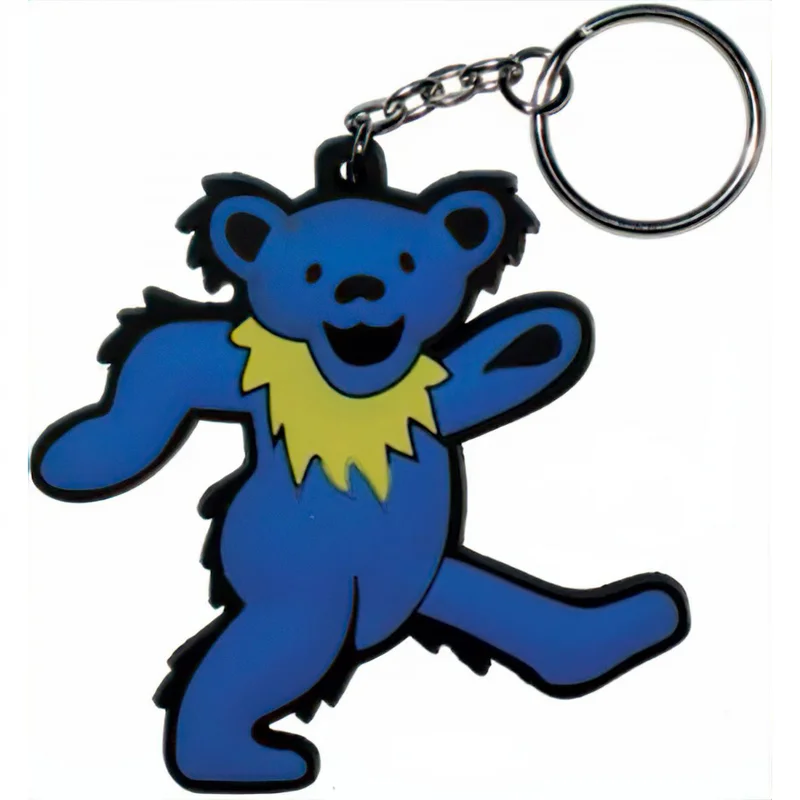 Grateful Dead Bear Rubber Keychain