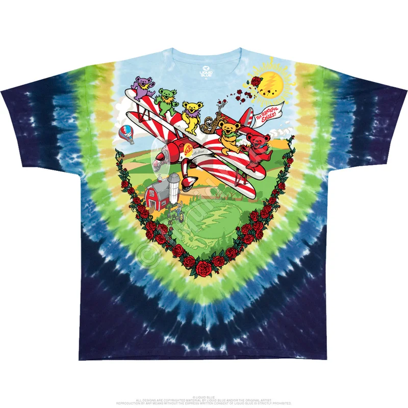 Grateful Dead Bi-plane Bears Youth T-Shirt