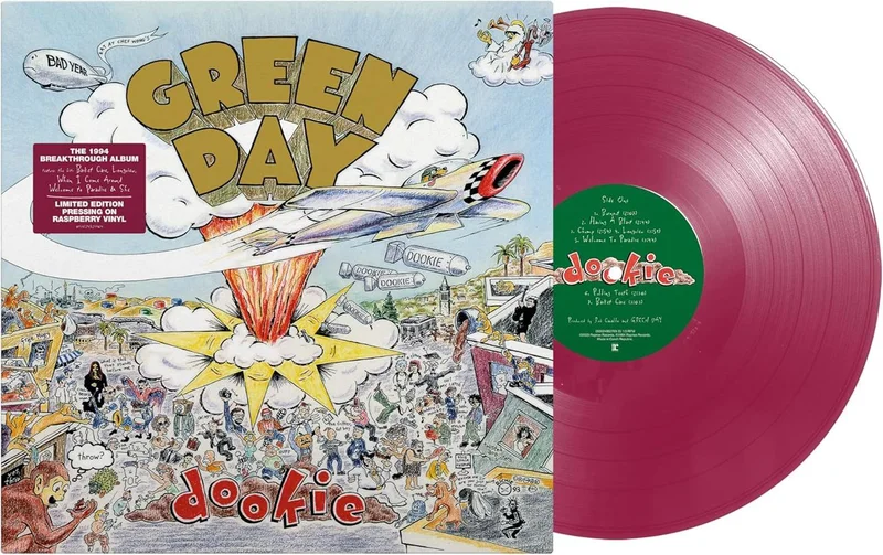 Green Day Dookie - Raspberry Vinyl - Sealed UK Vinyl LP
