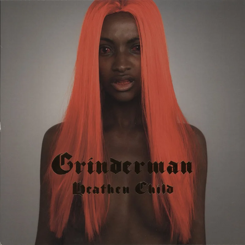 Grinderman Heathen Child - 2nd - Red Vinyl + Poster - EX UK 12" vinyl