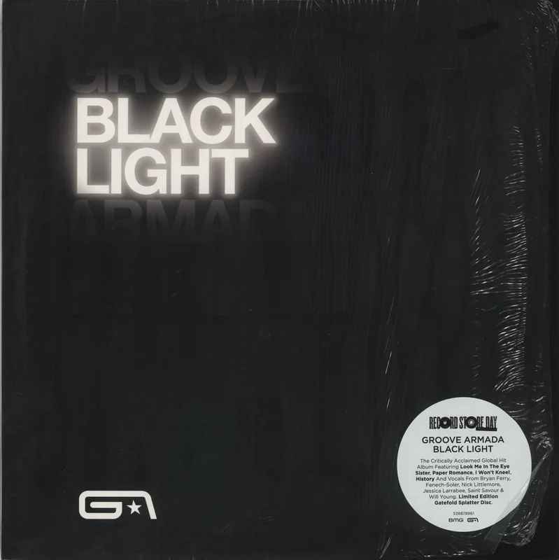 Groove Armada Black Light - Black W/ White Splatter Vinyl - RSD23 UK 2-LP vinyl set