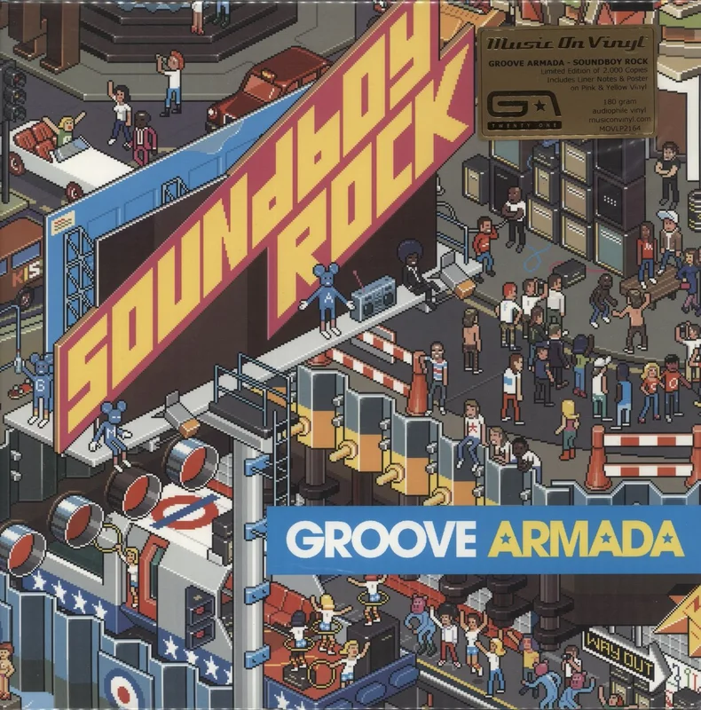 Groove Armada Soundboy Rock - 180 Gram Pink Vinyl & Yellow Vinyl UK 2-LP vinyl set