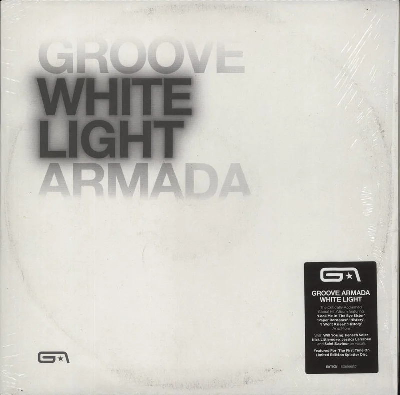 Groove Armada White Light - White W/ Black Splatter Vinyl - RSD24 UK Vinyl LP