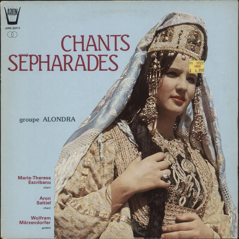 Groupe Alondra Chants Spharades Italian Vinyl LP