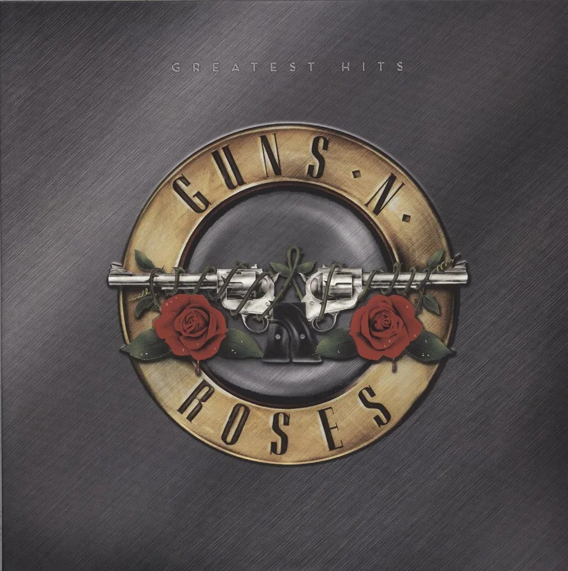 Guns N Roses Greatest Hits - Gold with White & Red Splatter - EX UK 2-LP vinyl set