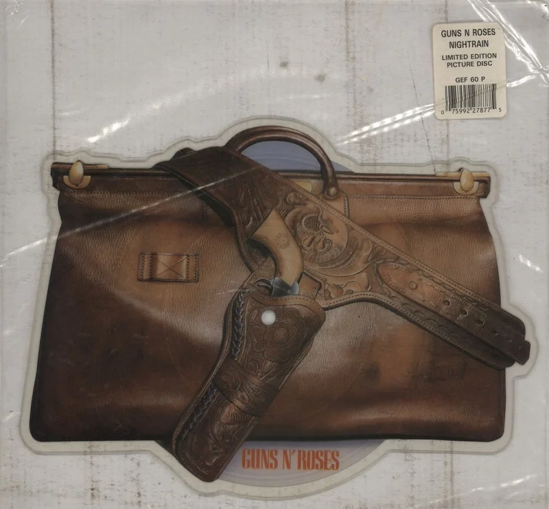 Guns N Roses Nightrain - Stickered - EX UK Shaped picture disc
