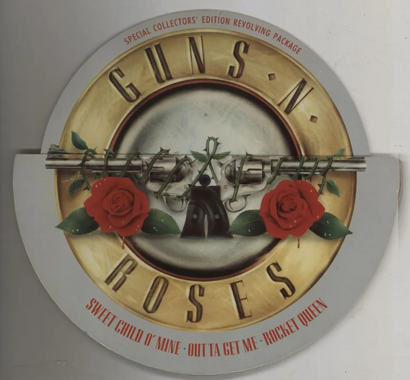 Guns N Roses Sweet Child O' Mine - Revolving Sleeve - EX UK 10" vinyl