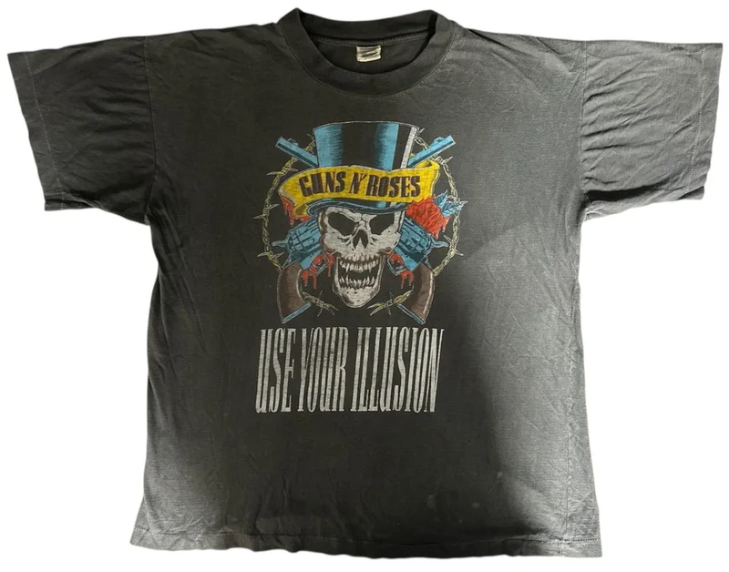 Guns N Roses Use Your Illusion '92 - Vintage Original UK Promo T-shirt