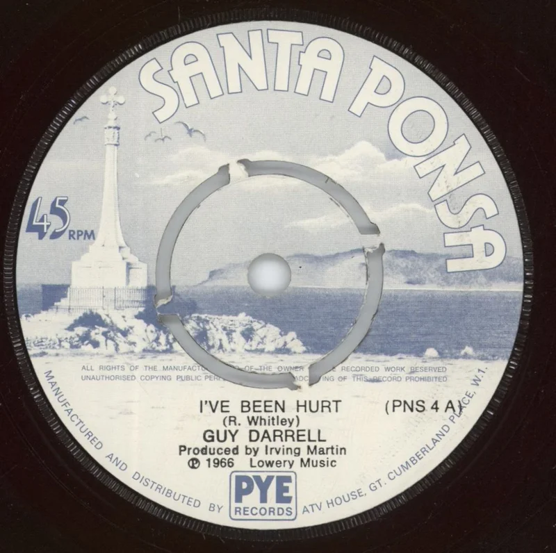 Guy Darrell I've Been Hurt - 4pr UK 7" vinyl