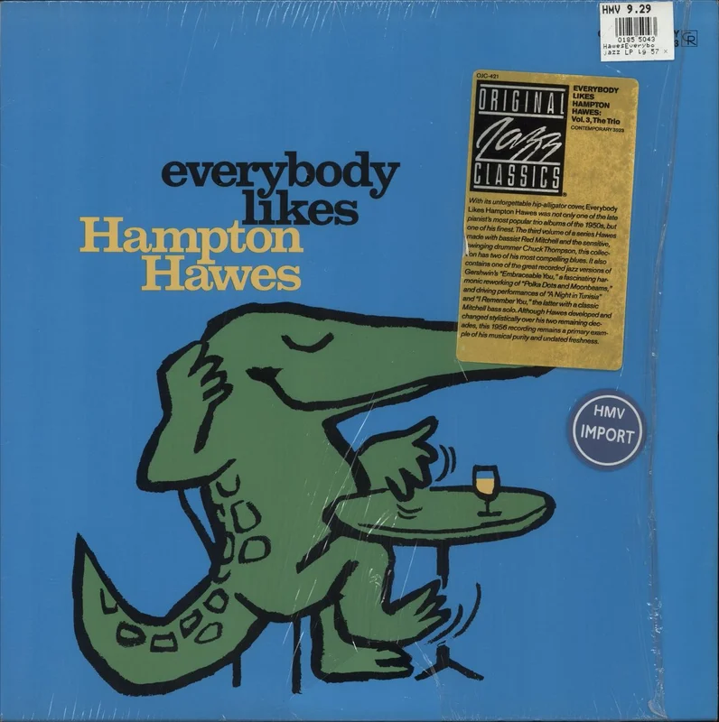 Hampton Hawes Everybody Likes Hampton Hawes Vol. 3: The Trio US Vinyl LP
