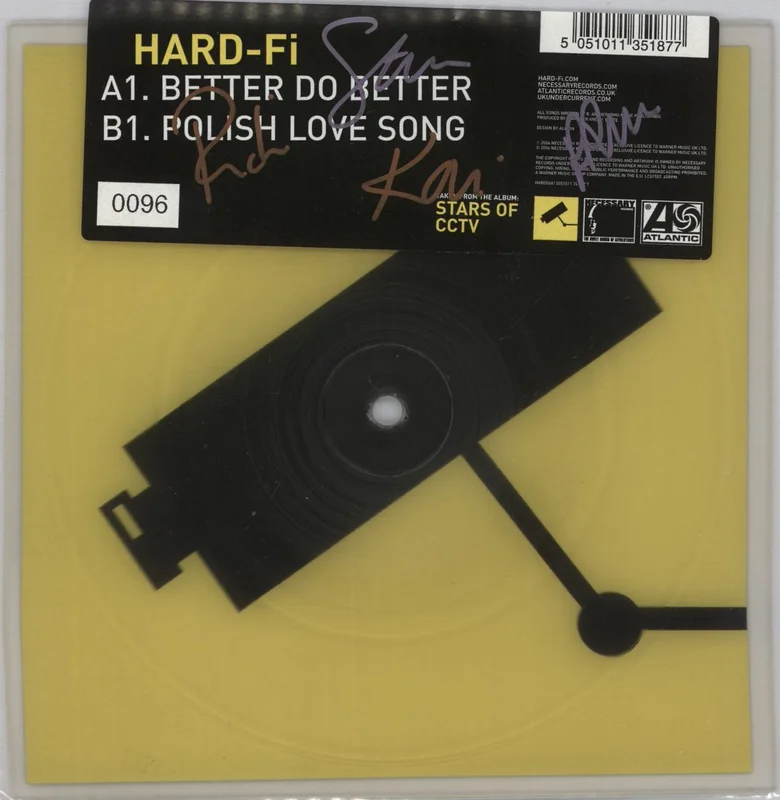 Hard-Fi Better Do Better - Autographed UK Shaped picture disc