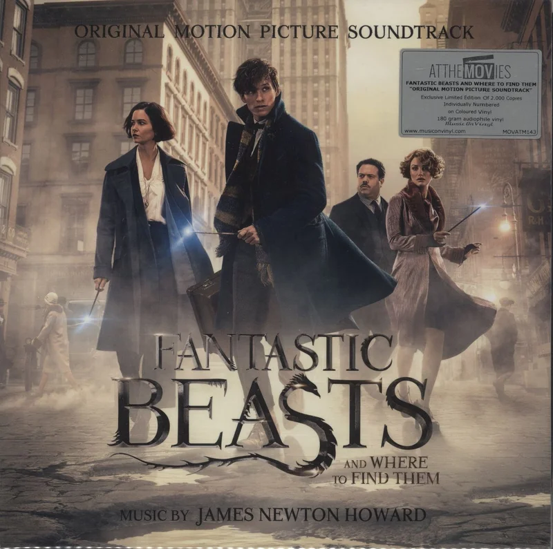 Harry Potter Fantastic Beasts And Where To Find Them - 180gm Blue Vinyl UK 2-LP vinyl set
