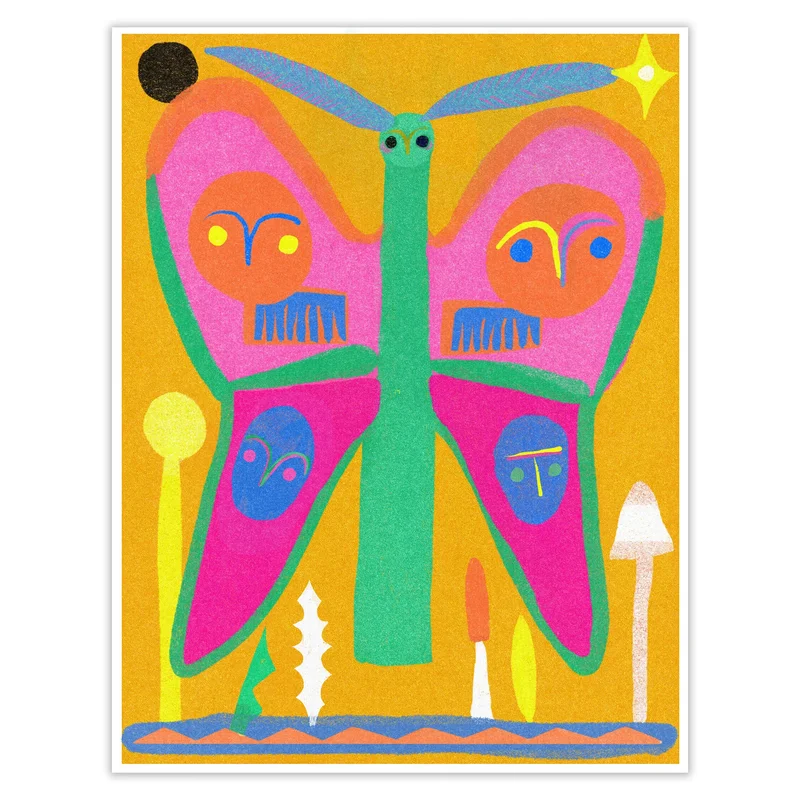 HASTUDIO: Marigold Butterfly Print