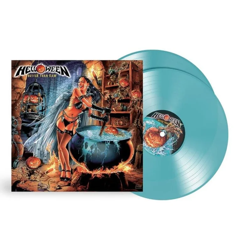 Helloween Better Than Raw - Turquoise Vinyl - Sealed UK 2-LP vinyl set