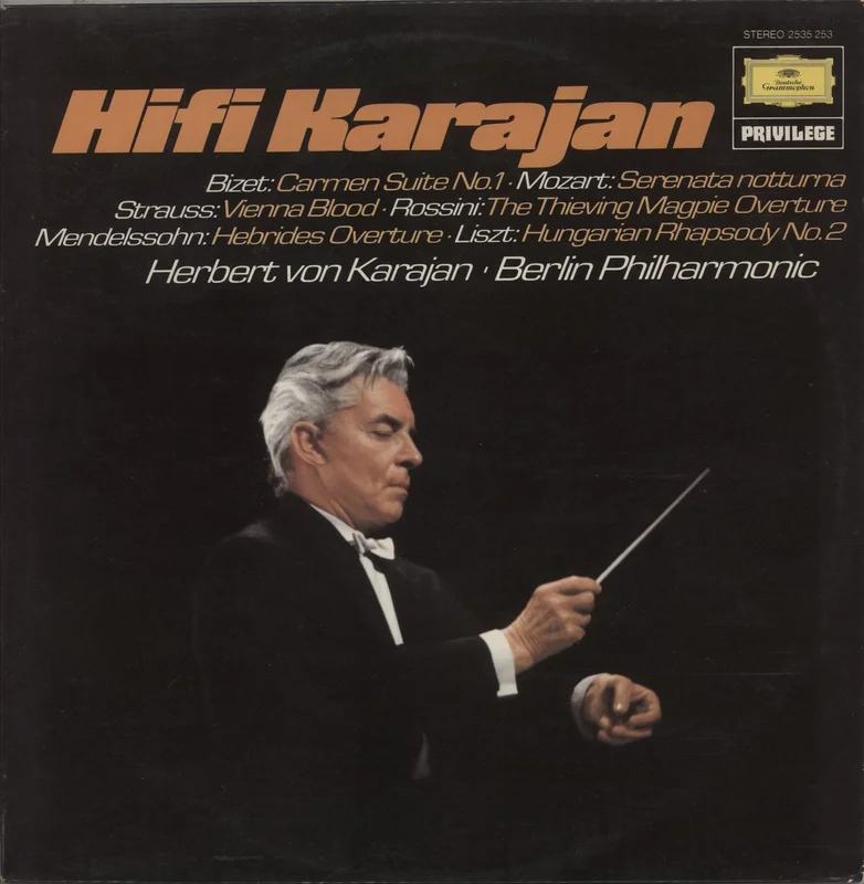 Herbert Von Karajan Hifi Karajan UK Vinyl LP