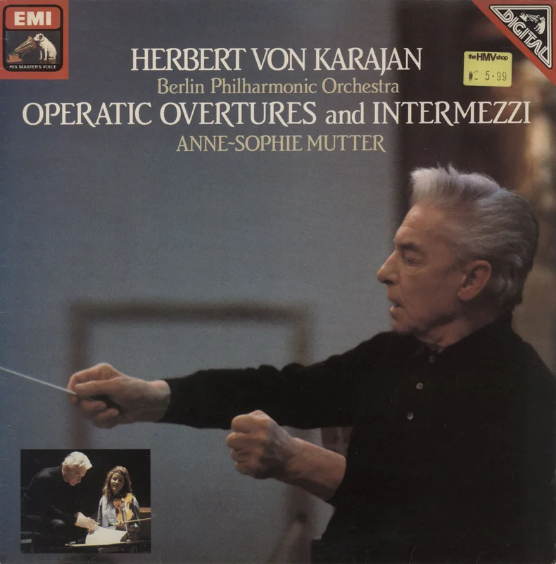 Herbert Von Karajan Operatic Overtures and Intermezzi German Vinyl LP