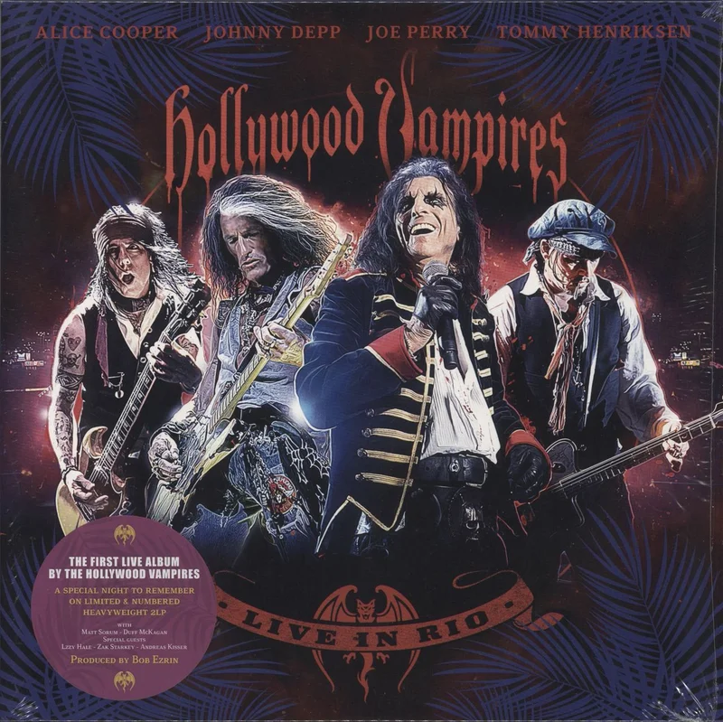 Hollywood Vampires Live In Rio - Numbered Edition - Shrink UK 2-LP vinyl set